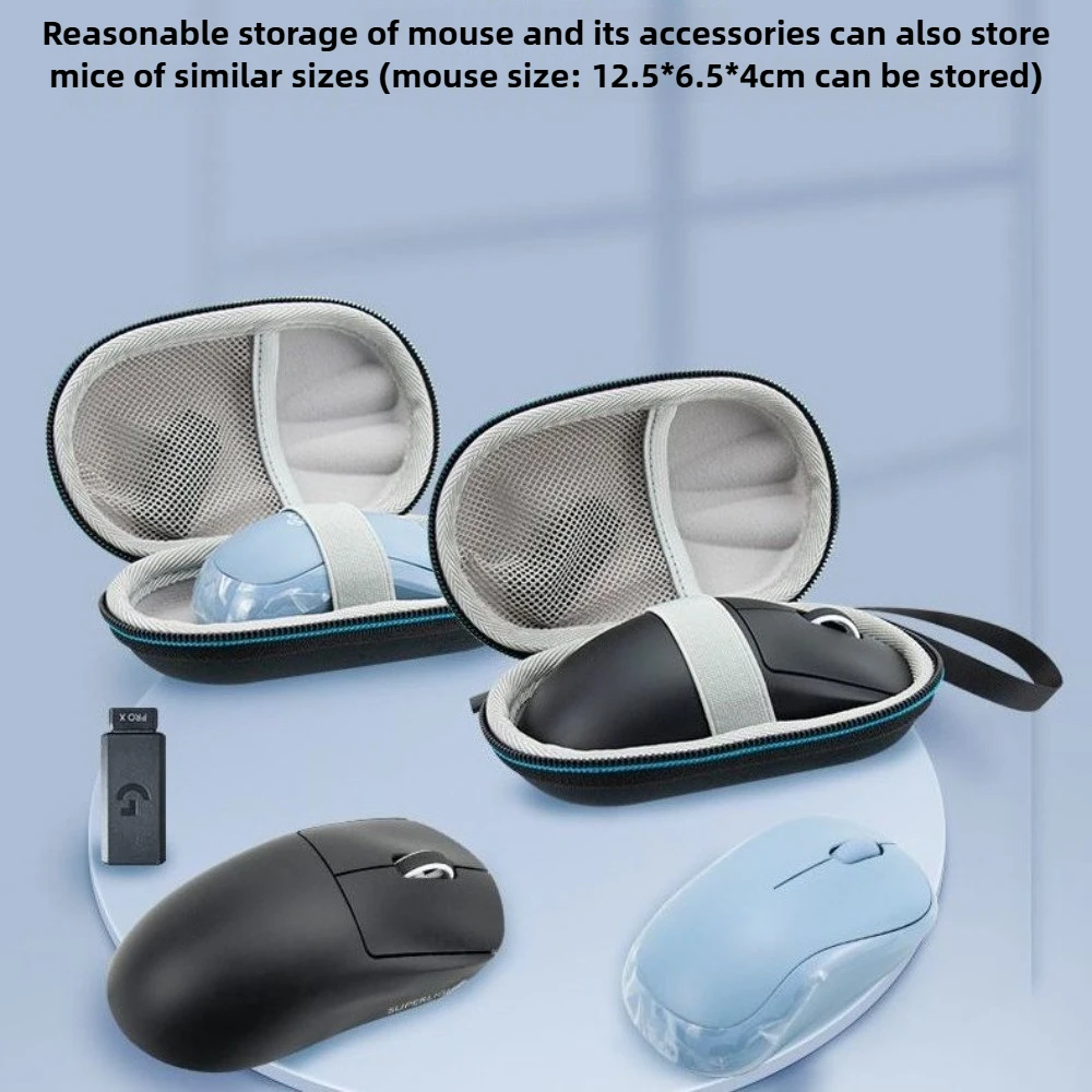 

For Logitech M170/M185/M220/M221/ G PRO X SUPERLIGHT GPW - Hard EVA Travel Case, Shockproof Storage Bag For Mouse Accessories
