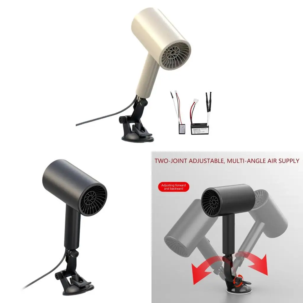 12V Car Electric Heater 2 Gear Handheld Demister Defroster Defogger Heating Fan