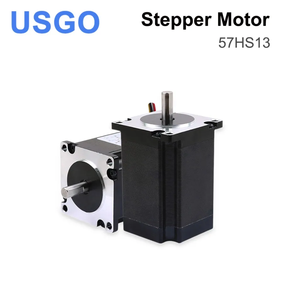 USGO Leadshine 57HS13 2 phase Stepper Motor for NEMA 23 4A Length 76mm Shaft 6.35mm (0.25 inch) 1.8N.M Holding Torque