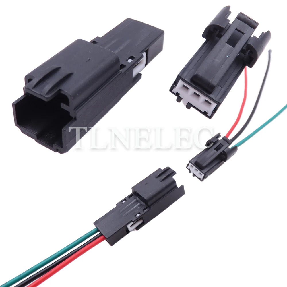 3 Pin Way Automobile Wiring Terminal Socket with Wires Auto Front Door Tweeter Horn Connectors 31067-1070 31067-1010