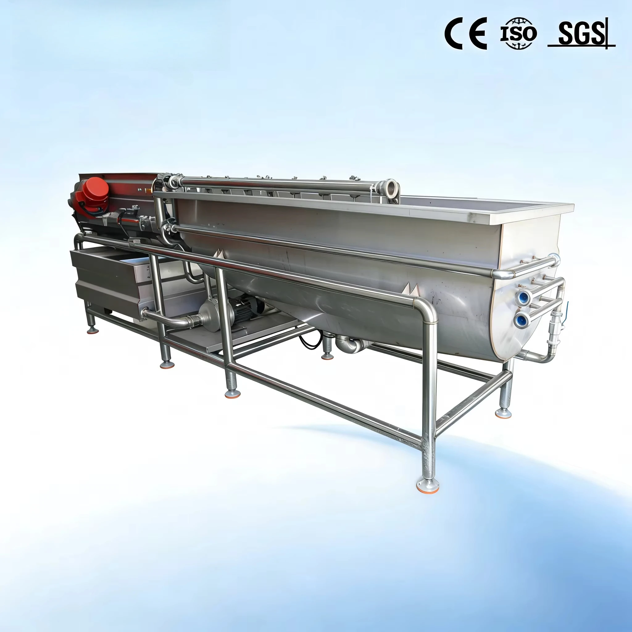 Commercial Vortex Cleaning System Cyclone Type Cleaner For Plastic Crate And Packaging Container Washing