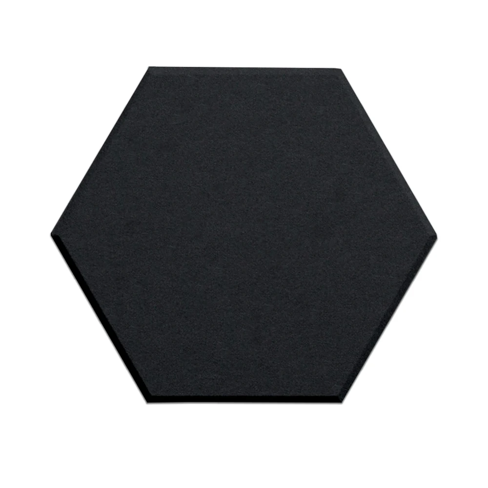 6/12/18PCS Soundproofing Wall Panels Decoration Acoustic Panels Sound Proof Insulation Panels High Density Hexagon Absorb Noise Eliminate Echoes Bulletin Pin Cork Boards For Walls Drum Room Decorative Feltboards