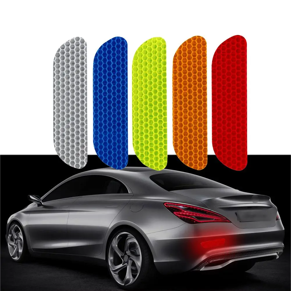 4pcs 4Pcs Open Sign Auto Universal Car Door Stickers Reflective Tape Warning Mark Safety