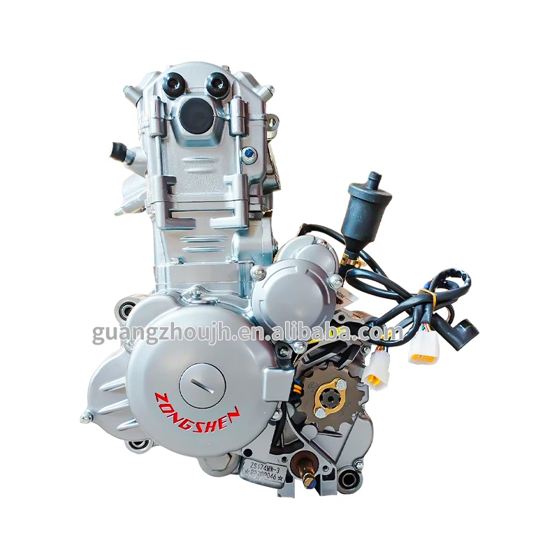 Off-road motorcycle engine 300cc motorcycle engine assembly Zongshen CBS300 4-valve 6-speed variable speed ZS174-3 engine