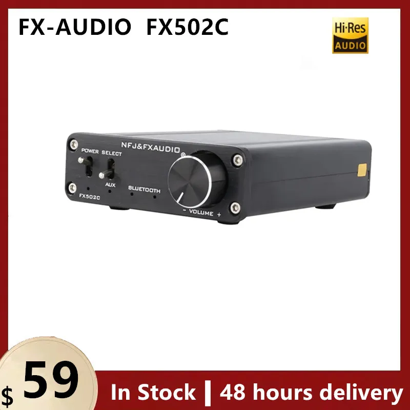 

FX-AUDIO FX502C MINI Bluetooth 4.0 Audio Digital Power Amplifier Amplificador TPA3116D2 CSR8635 Home Professional AMP