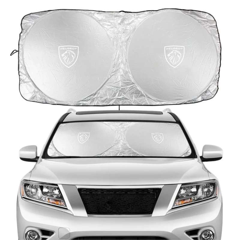 

Car windshield awning covered with sun UV protection front window awning auto For NewPeugeot 4008 408 407 508 2008 5008 307 308