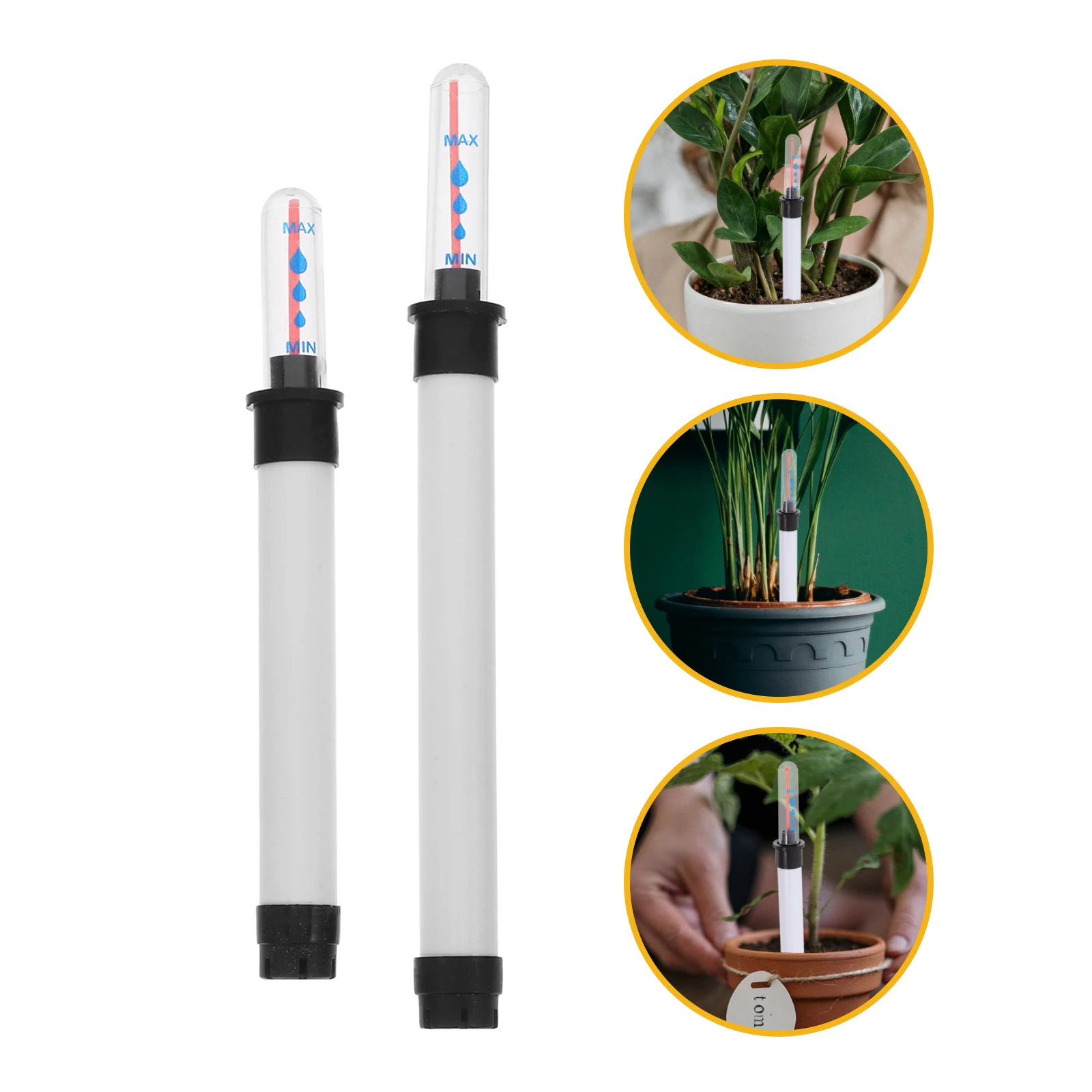 

4pcs Water Level Gauge Buoy Display Clear Scale Outdoor Resistant Durable Plastic Water Shortage Reminder Potted Plants Float