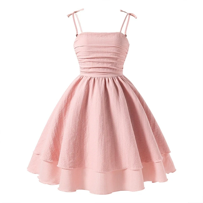 robe-longue-retro-d'ete-2026-pour-filles-style-princesse-avec-nœud-bretelles-superposees-pour-adolescentes-et-jeunes-enfants-de-6-a-12-ans-tendance