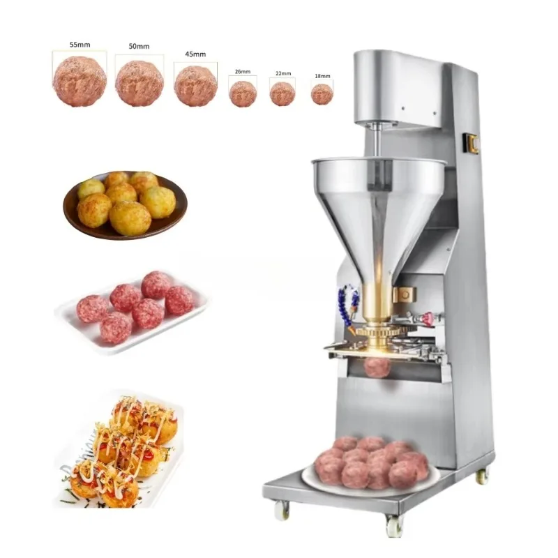 Commercial Efficient, Minute Chicken Fish Potato Ball, Octopus Ball Forming Machine Meatball Maker