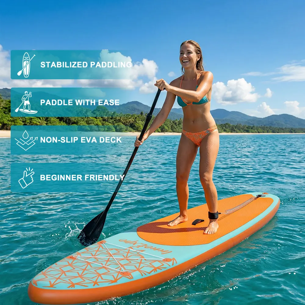 InnoExpo Tabla de Paddle Surf Inflable de 320-335 cm, Tabla de Surf, Tabla de SUP, Antideslizante, para Deportes Acuáticos, Tabla de Paddle Surf ISUP