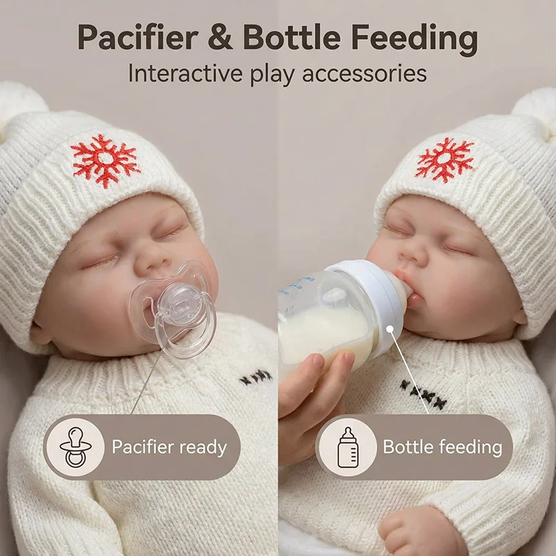 

12 "твердая силиконовая кукла Reborn, спящий маринован, супер эластичная Squisy, удобные куклы, растягивающиеся коллекционные художественные куклы, игрушки в подарок