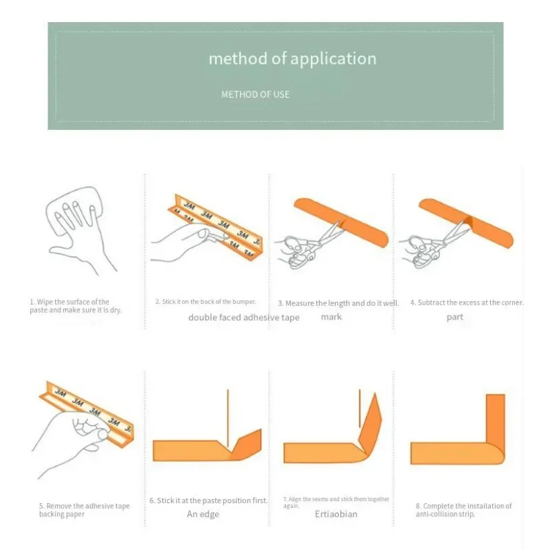 Protezione angolare di sicurezza per bambini protezione per bambini angoli per mobili protezione angolare sicurezza per bambini nastro protettivo per angoli da tavolo da 2M