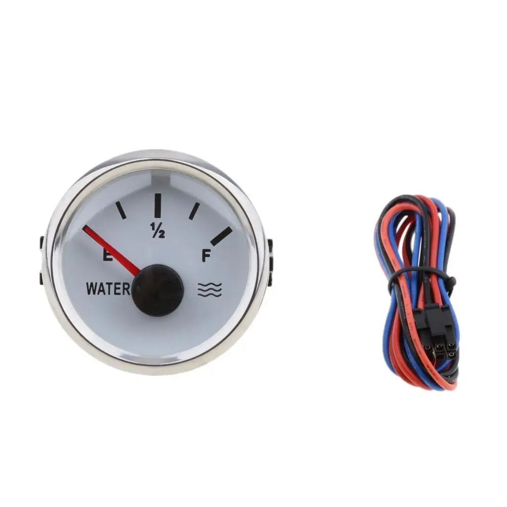 Water Level Meter for Boat Marine 316L Stainless Steel Gauge 9 to 32V DC Tool Indicator for Water Tanks