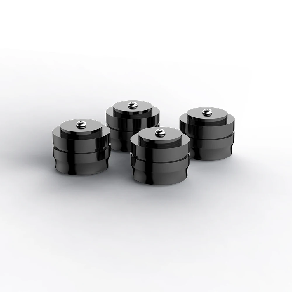 Audiocrast 4PCS Aluminium Alloy Speaker Feet 33x22mm Solid Audio Absorber Pad Spike Stand Foot for Amplifier CD Player