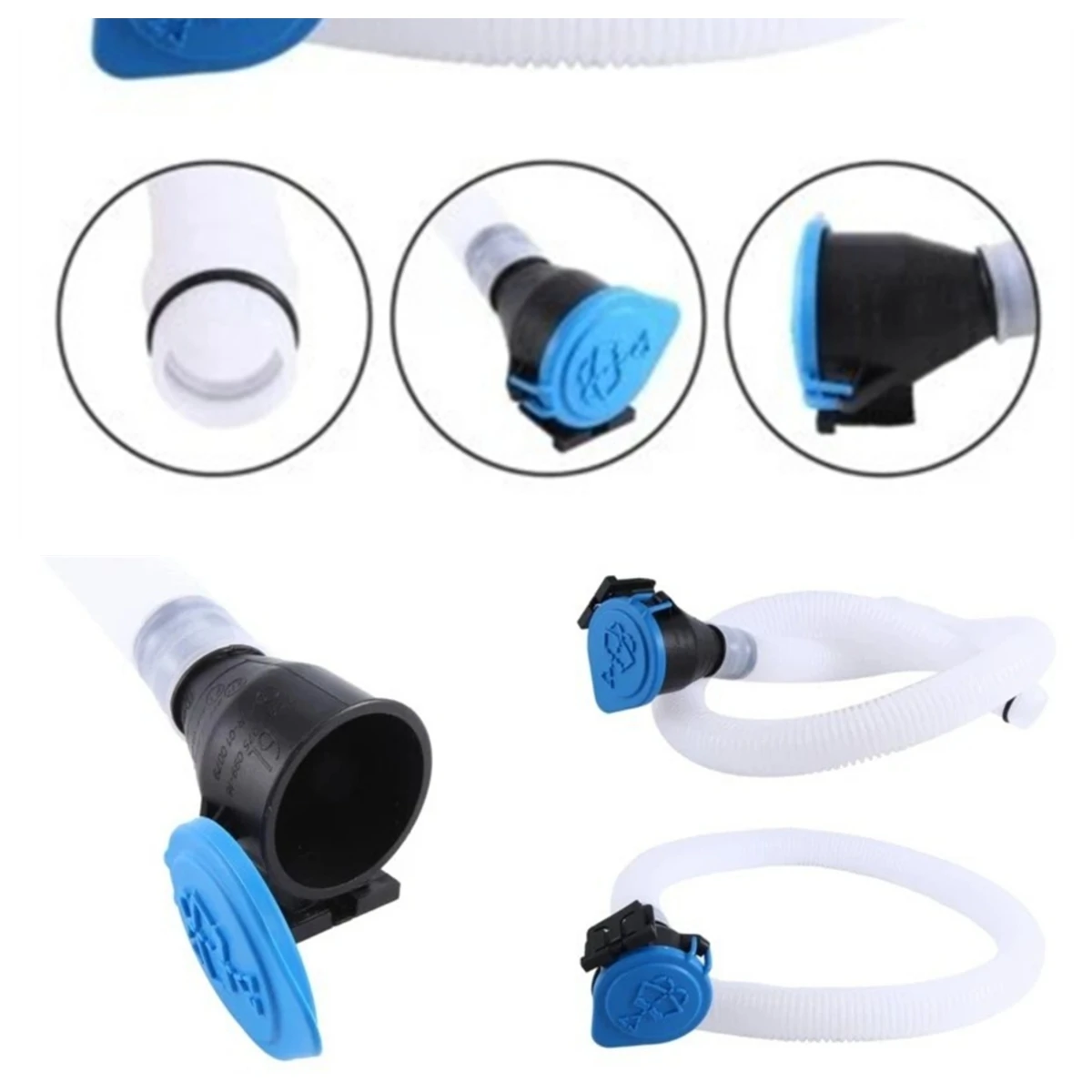 

For BMW 1 Series 3 Series X1 X3 Windshield Washer Fluid Reservoir Filler Tube 61667135409