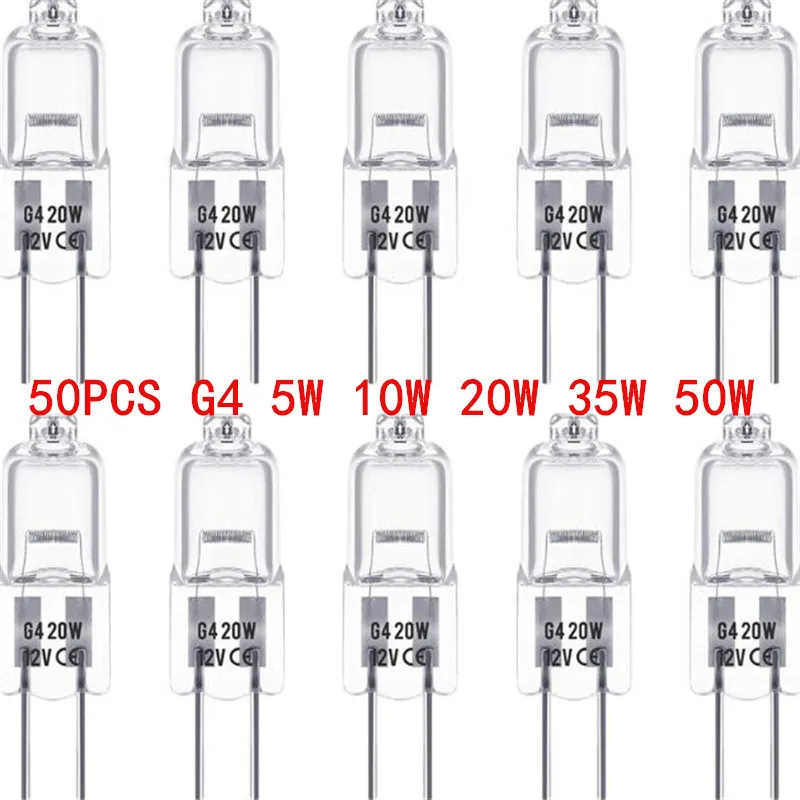 1/5/10/20pcs Halogen Bulb JC Bi-Pin LED Warm White Replace LED Capsule Lamp Halogen Bulbs Light G4 12V 5W 10W 20W 35W 50W﻿