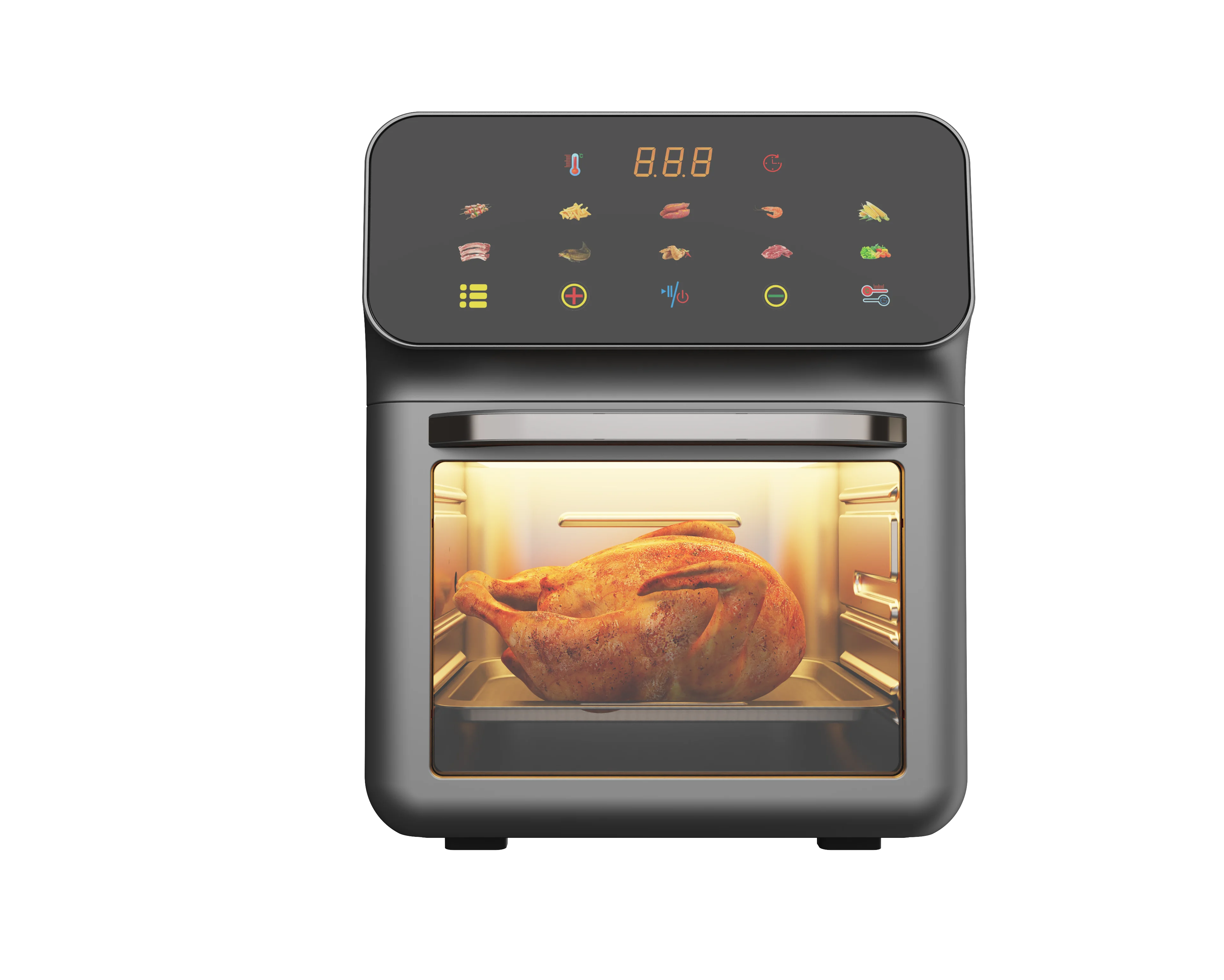 

10L Touch Control Air Fryer Oven Multifunctional Oil Free Classic Style Square Electric