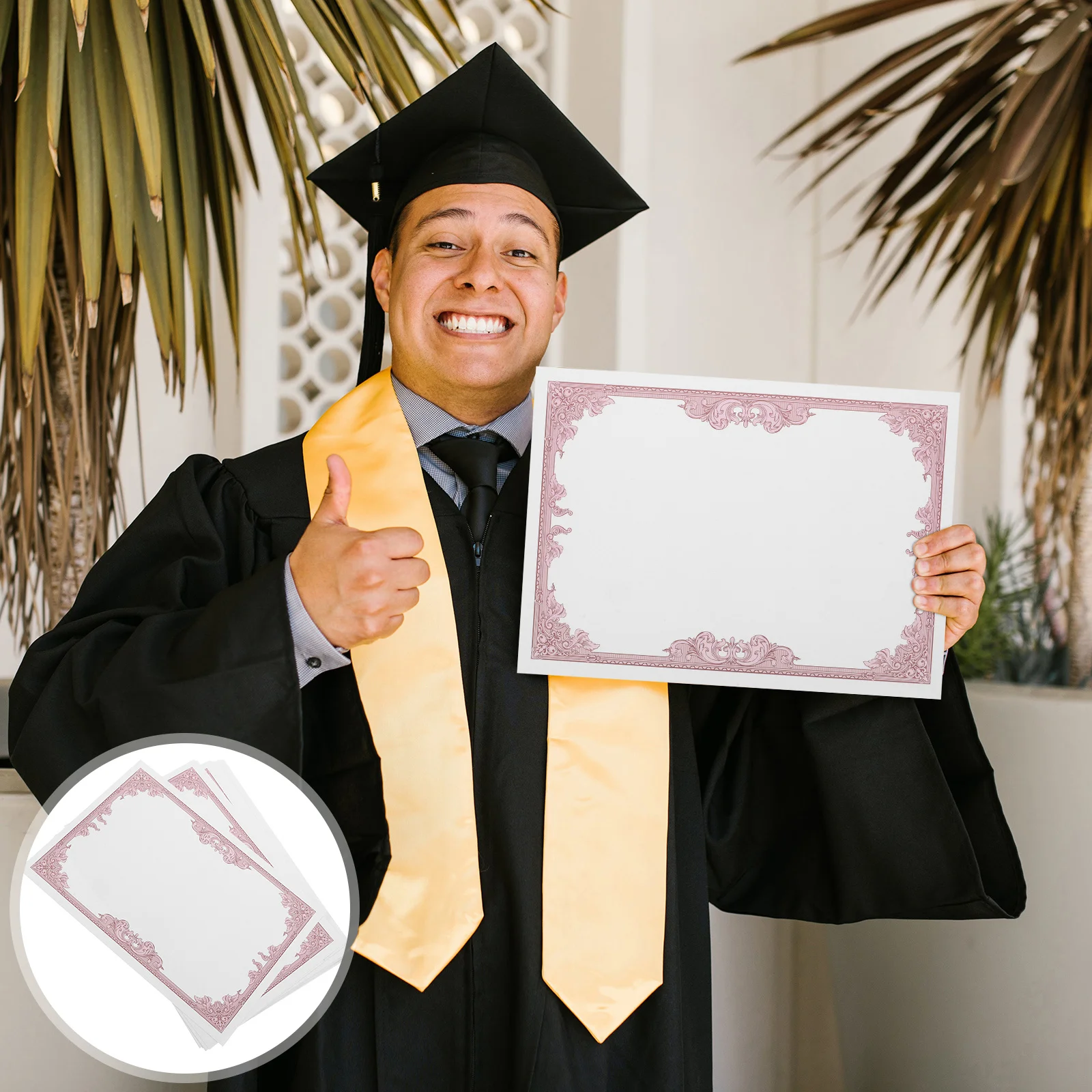 

30pcs Certificate Paper Diploma Blank Printable Liner For Award Graduation Recognition Employee Academic Camp Attendance Gift