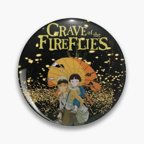 Grave Of The Firefliies With Umbrella Or  Soft Button Pin Gift Hat Fashion Lover Women Funny Lapel Pin Cartoon Decor Creative