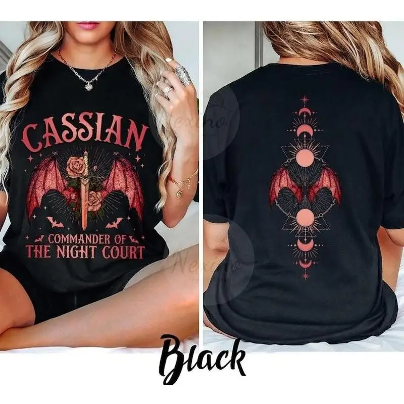 Acotar T Shirt Cassian Velaris City Of Starlight Two Sided