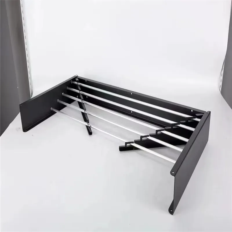 Wall-mounted protective towel rack dryer space-saving foldable drying rack bathroom laundry