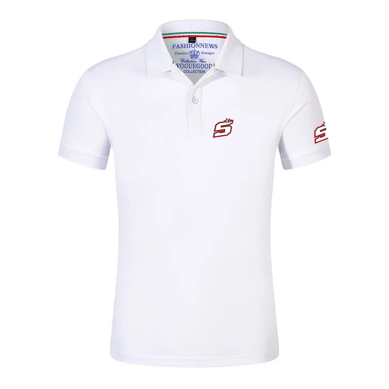 2024 Moto Rider JOHANN ZARCO No. 5 New Summer Polo Shirt Men High Quality Short Sleeve Business Comfortable Casual Tops