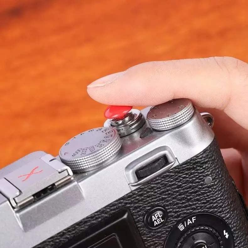 Glossy Pure Copper Shutter Release Button - Bright & Vivid Colors for Fuji XT30II X100VI XE5, Sony Nikon Canon Leica Cameras