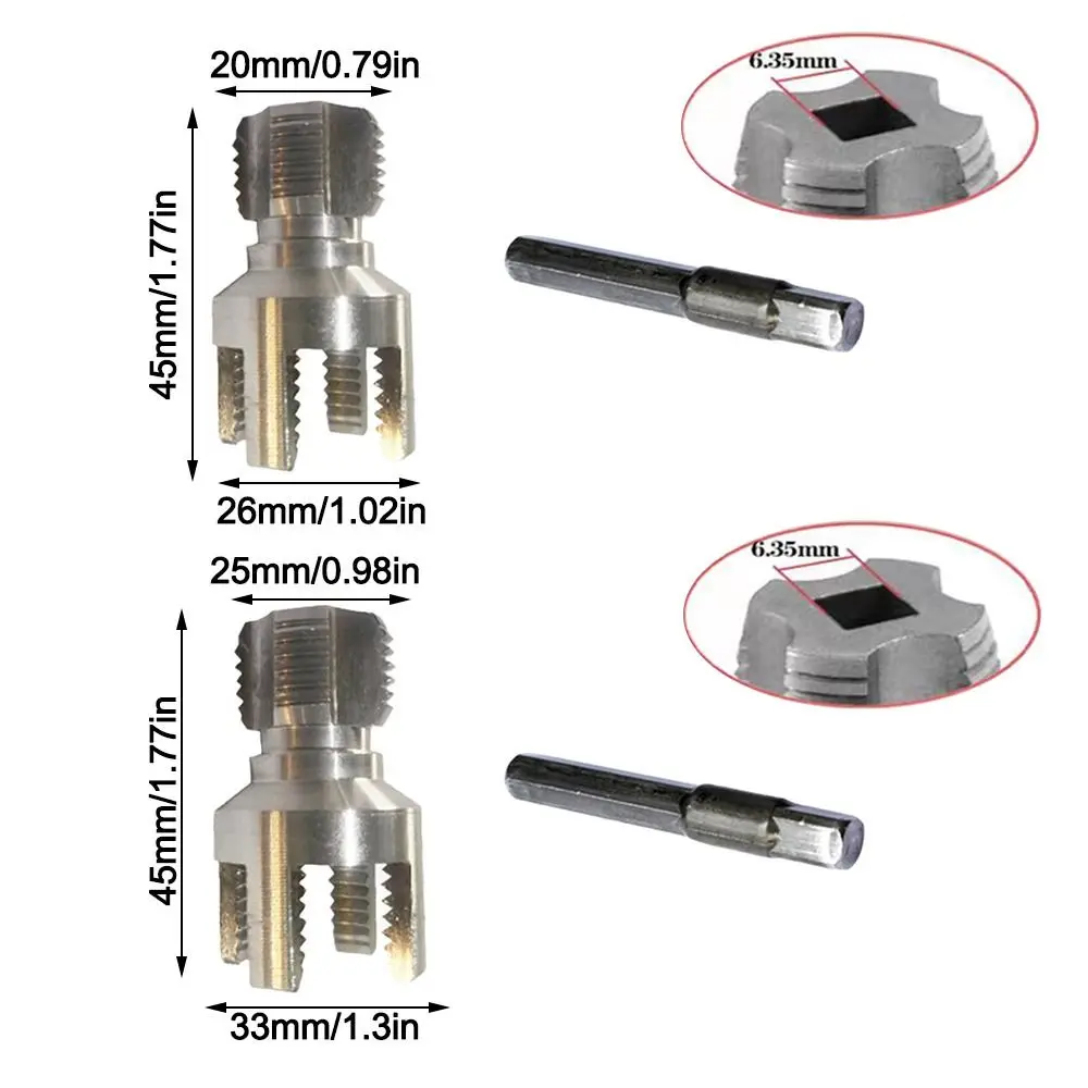 4/6 Points PVC Pipe Threader Kit Internal/External Thread Fast Thread Tap PPR Water Pipe Opener Tap Waterpipe Tapping Tool