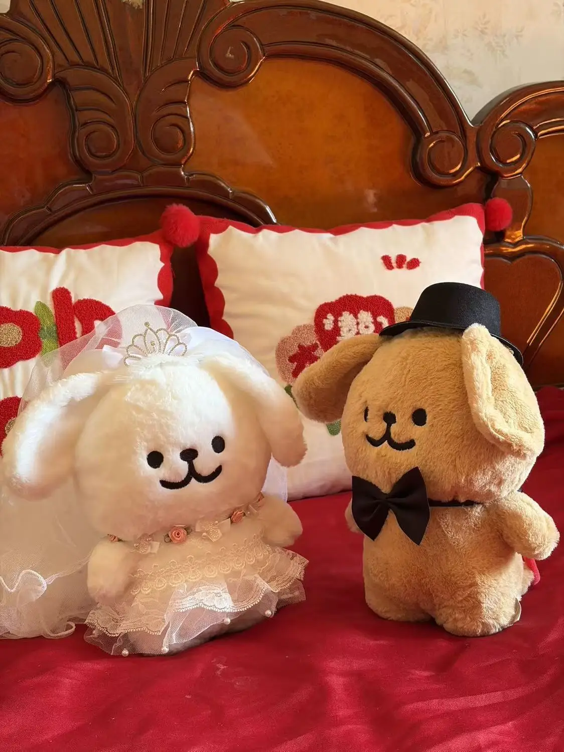 wedding-couple-plush-dolls-bedding-pressing-toy-latest-high-end-cartoon-style-soft-cuddly-gift-for-friends-and-lovers