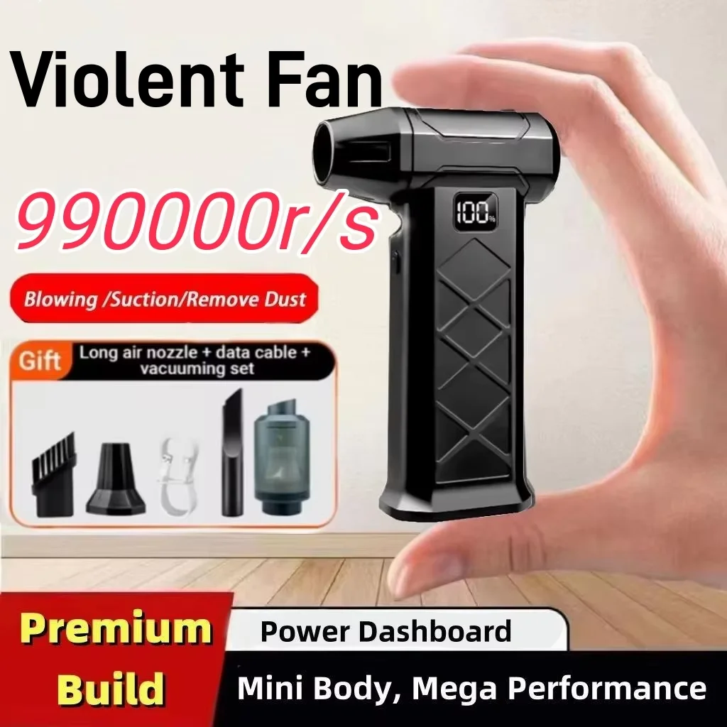Xiaomi 強力なダストブロワー 800000RPM ブラシレスモーター屋外エアダスターブロワー Type-C 充電式ブロワークリーニングターボファン