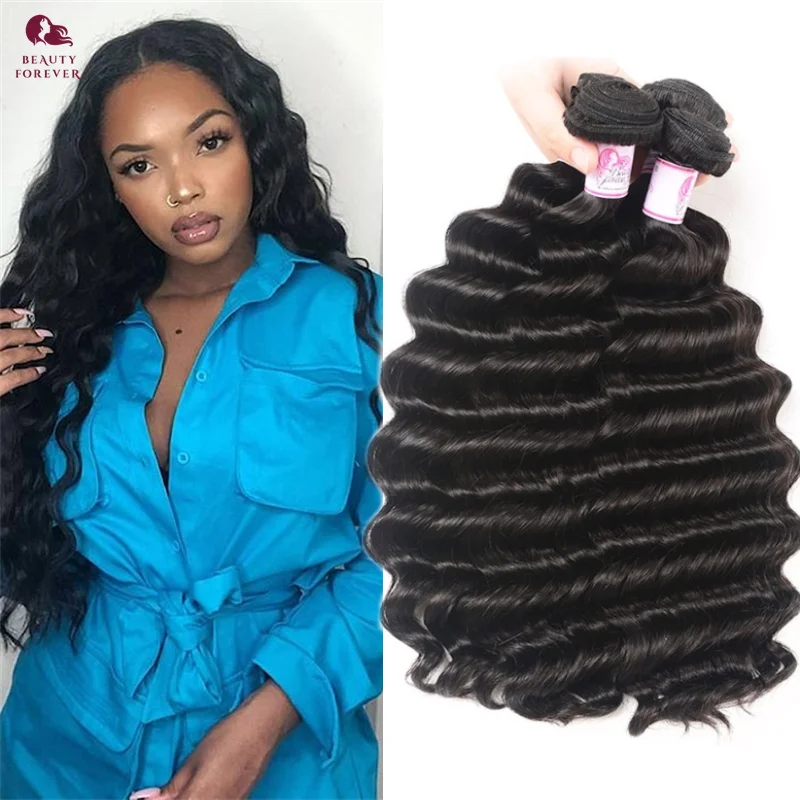 Beautyforever 100% Remy Human Hair Bundles Grade 12A Loose Deep Wave Bundles Unprocessed Human Hair Weave for Women