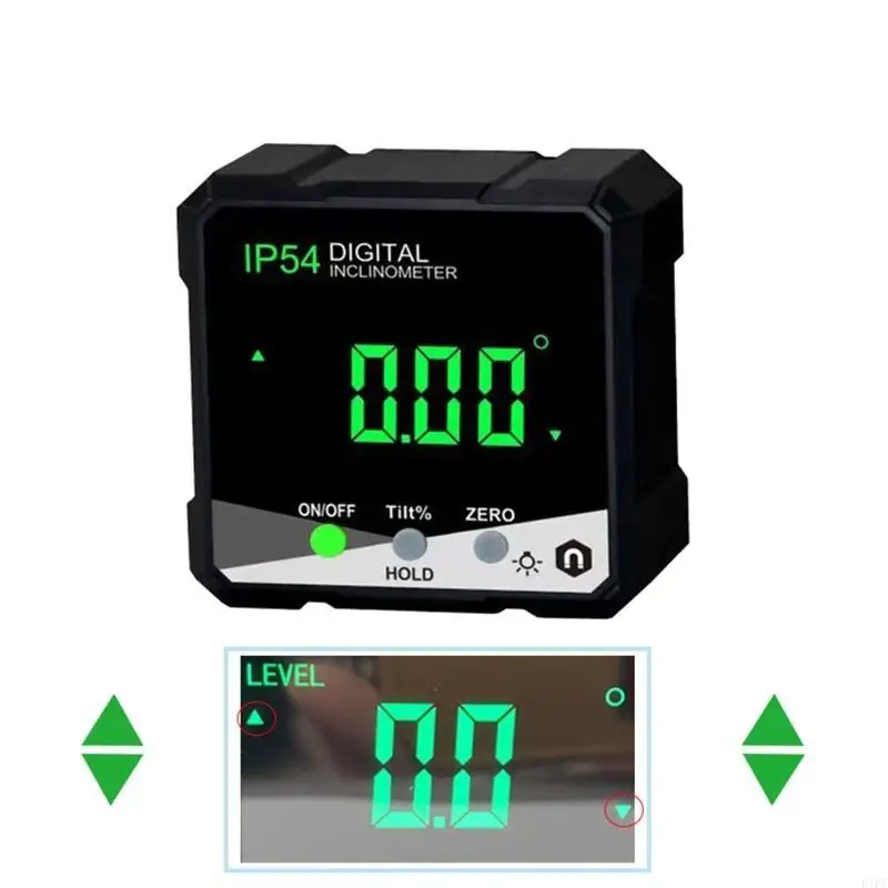 

E1PC Inclinometer Bevel Box Electronic Protractor Finder Gauge 4x90°