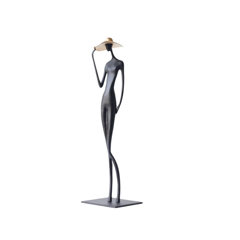 Abstract figure art sculpture ornament light luxury high-end living room entrance Italian desktop niche creative crafts