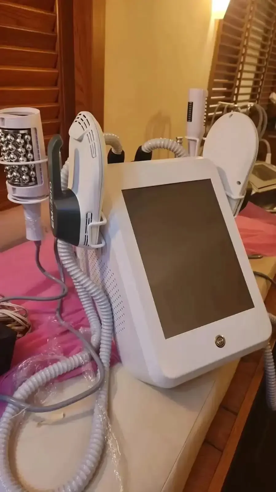 حار بيع التخسيس تدليك السيلوليت الجسم علاج الوجه 360 درجة الاهتزاز العلاج الداخلي الكرة الأسطوانة آلة إزالة الدهون #6