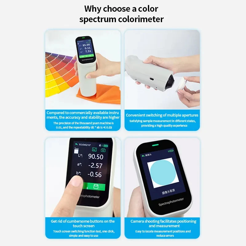 Color difference meter, fabric color comparison, color difference spectrophotometer, portable coating DS-400