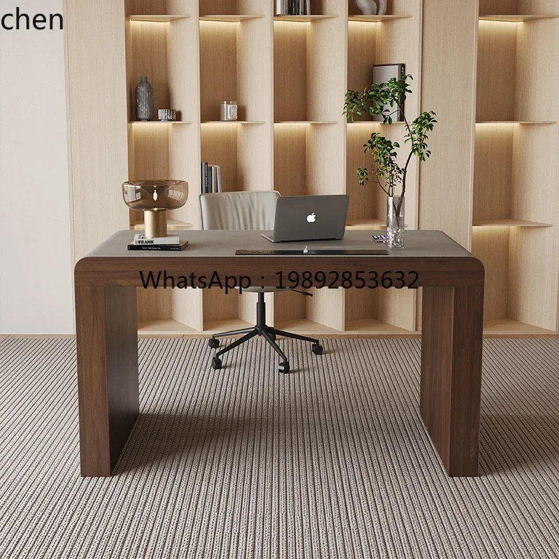 

7BGZsaddle leather desk modern minimalist study bedroom computer creative desk premium writing