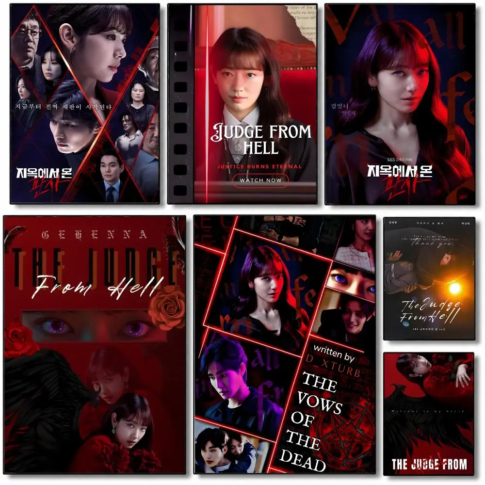 Gothic KDrama Infernal Thriller The Judge from Hell Poster Fancy Poster American Film Mural Home Childrens Room Wall Decor Print