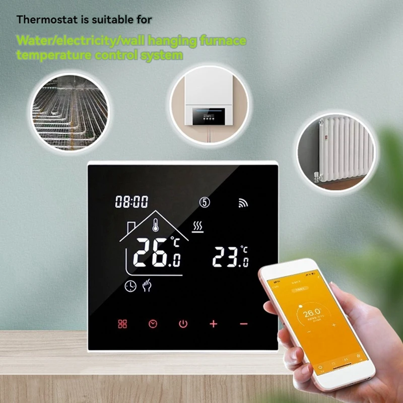 Tuya Warm Floor Thermostat 16A Smart Wifi Temperature Controller Water Heating Thermostat Of Remote Control For Home