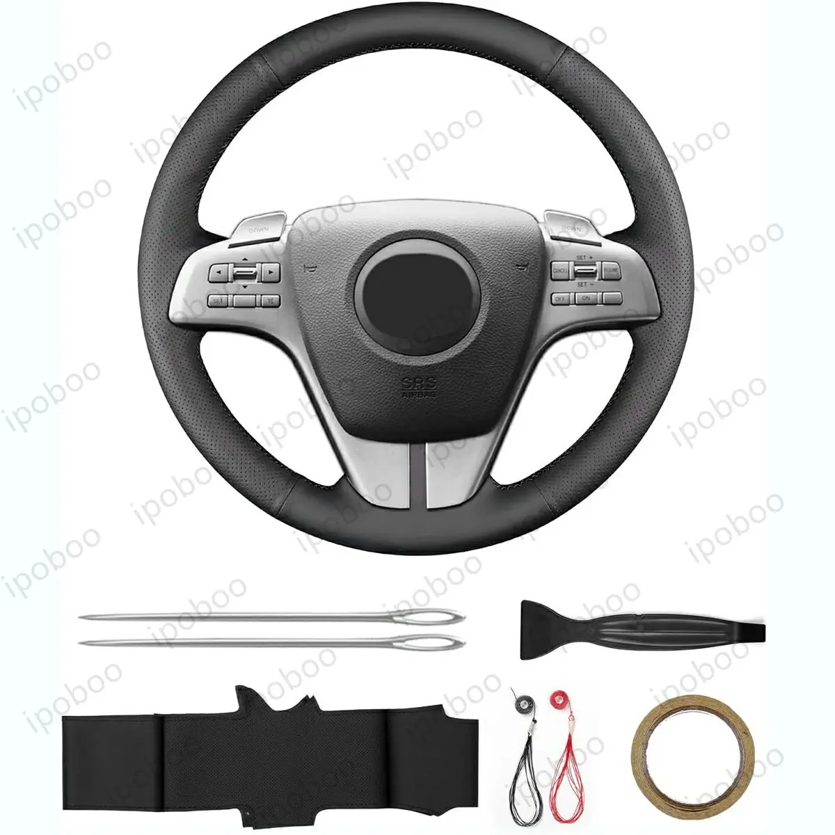 Чехол на руль ручной работы для Mazda 6 SAP Wagon 2009, 6 SAP 20096 Wagon 2008, 6 Sedan 2008, 6 Hatchback 2008