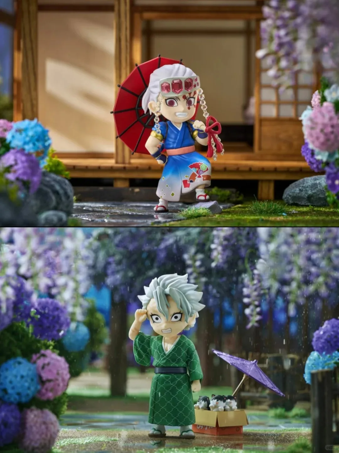 Anime-Figur Demon Slayer Figuren Kimetsu No Yaiba Puppe Tanjiro Nezuko Zenitsu Figurine Plum Rain Serie Actionfigur Modell Spielzeug – Detail 6