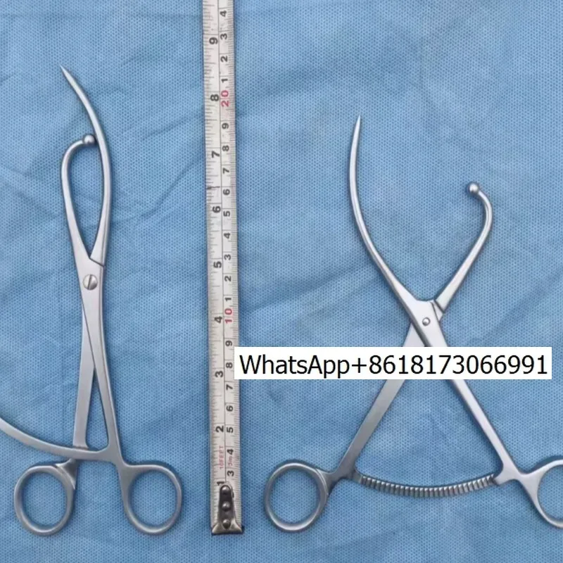Orthopedic minimally invasive surgical instruments, calcaneal length reduction forceps, ankle and ankle reduction forceps