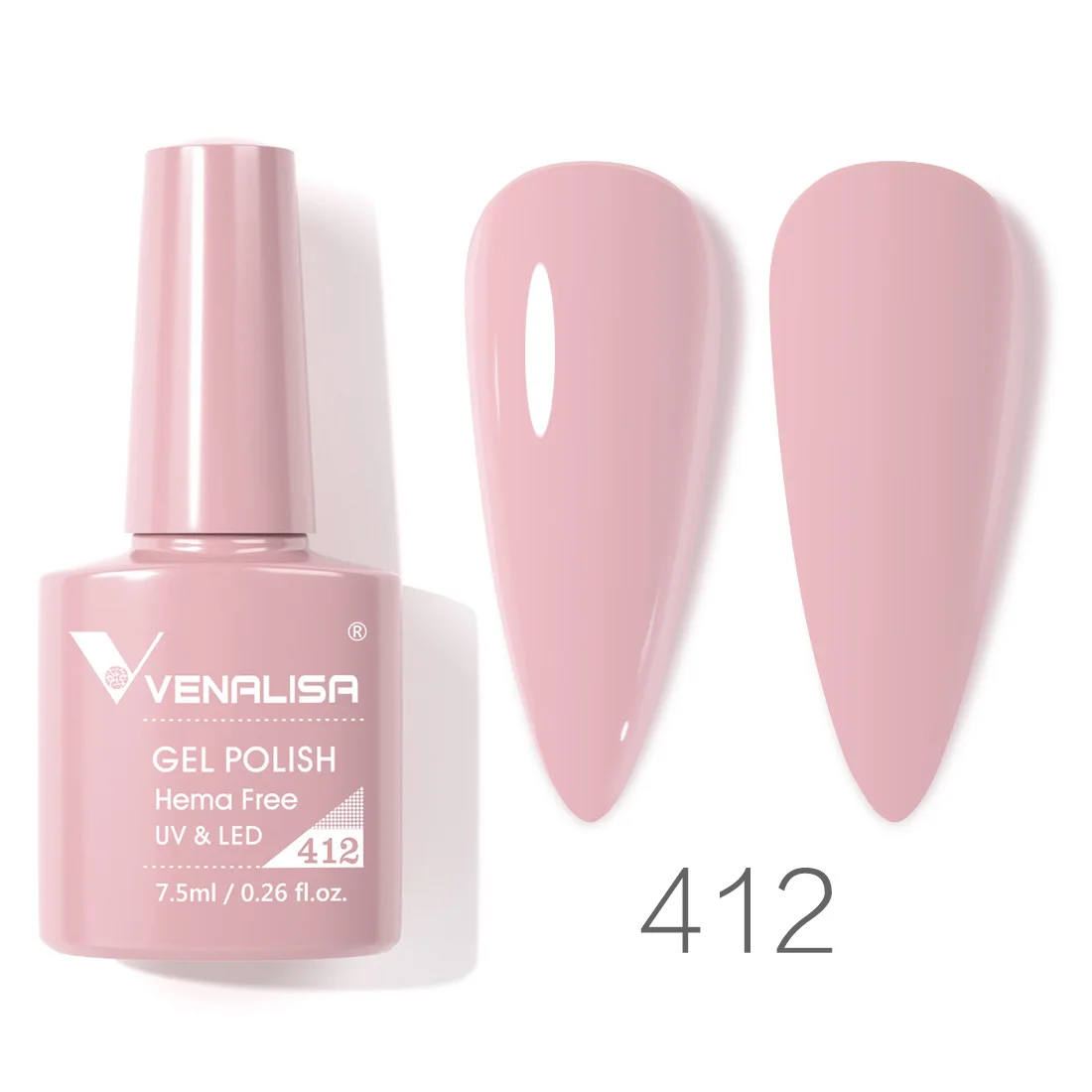 Venalisa Nagel-Gel-Nagellack, 7,5 ml, HEMA-FREI, Soak Off UV-LED-Gel-Lack, vollständige Abdeckung, super Textur, wunderschöne Nagel-Maniküre