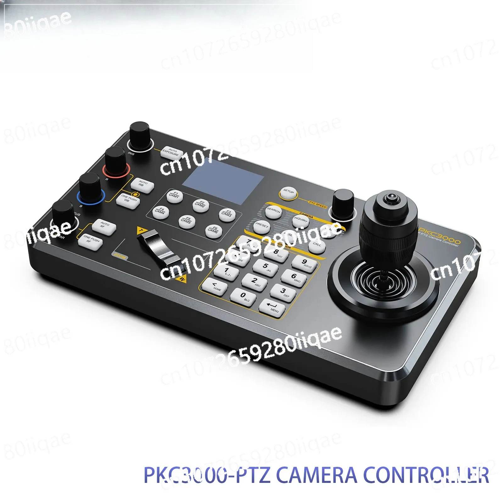 PKC3000 PTZ Camera Controller IP Serial PTZ Keyboard with 4D Joystick IP, RS422 RS485 RS232 Interface