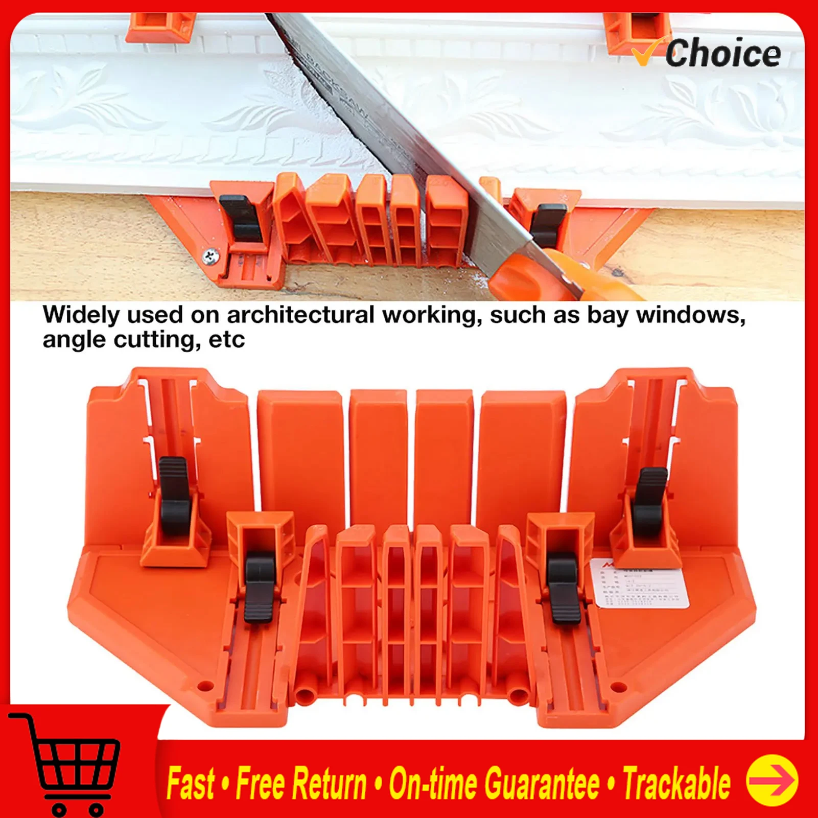 Plastic Mitre Box Pruning Saw Wood Cutting Hand Saw Hardware Tool 14inch with Clamp Mitre Box Wood Saw Mitre Box Saw Mitre Box