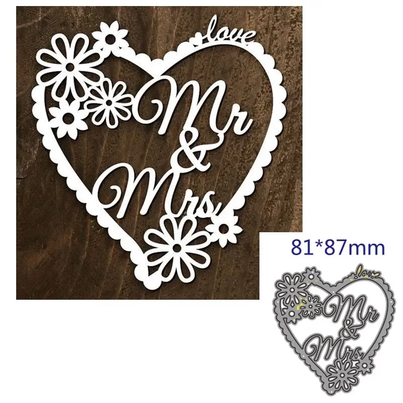 metal cutting dies cut die mold mr mrs decoration Scrapbook paper craft knife mould blade punch stencils dies