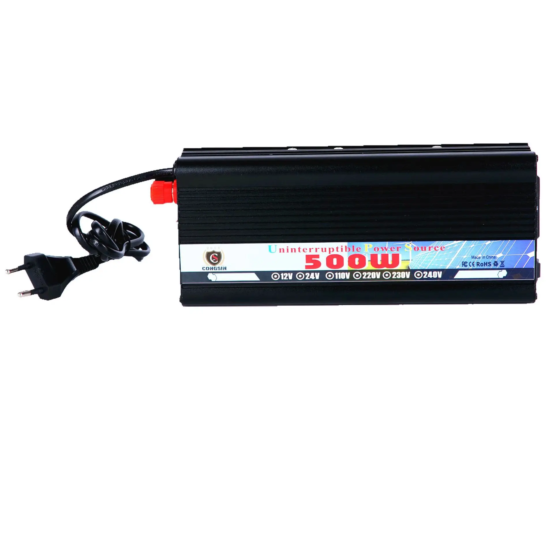 Inverter Correction Sine Wave 12V/24V 220V 500W UPS Uninterruptible Power Supply