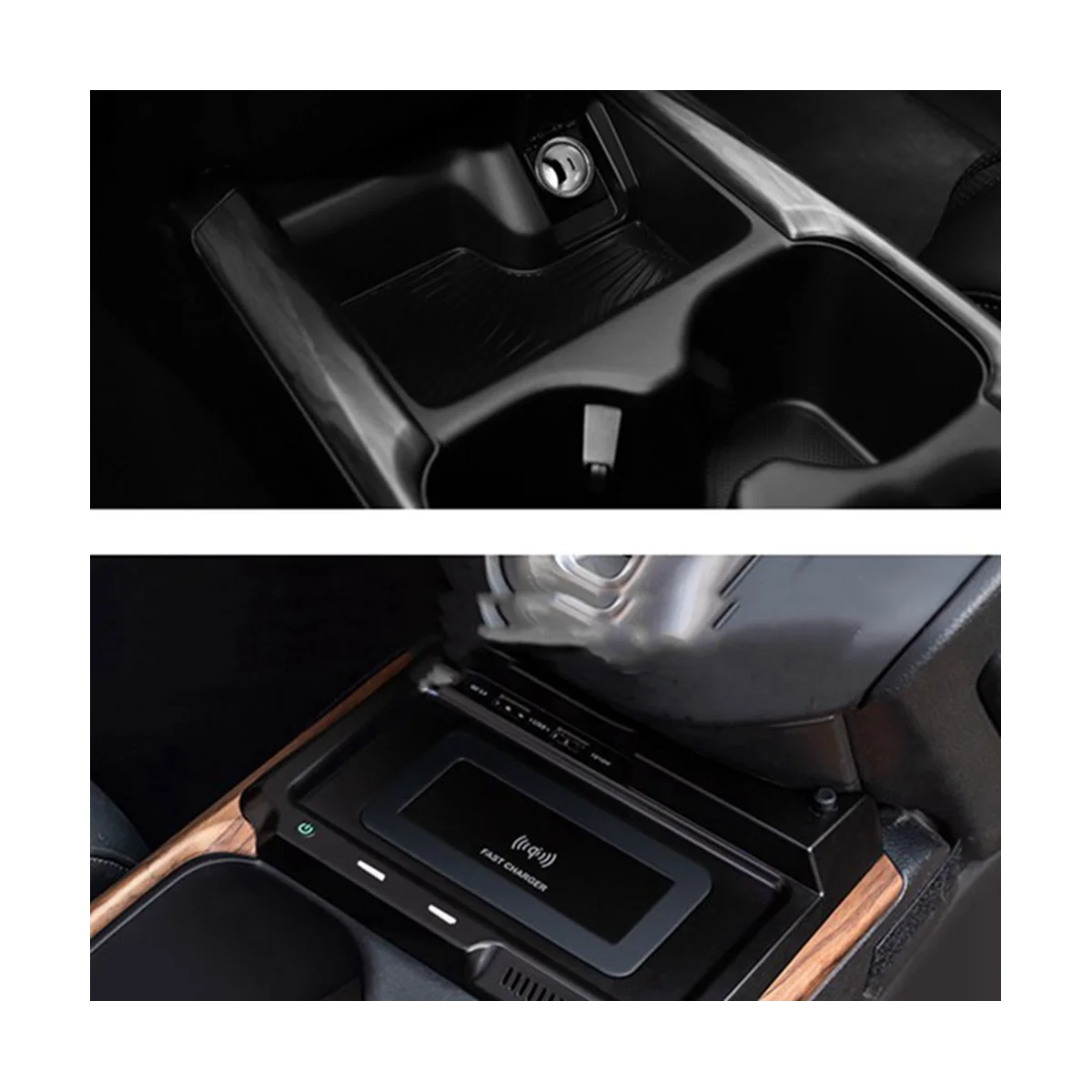 15W Car Wireless Charger QI Phone Charger Fast Charging Case Phone Holder Accessories for Honda CRV 2017-2020