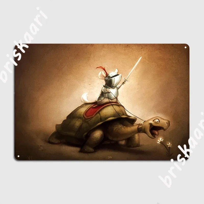 Knight Of The Chinchilla Metal Plaque Poster Design Mural Painting Home Wall Pub Tin Sign Poster