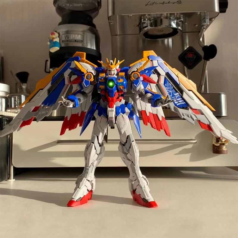 

In Stock 8825hirm Mg 1/100 Wing Ew Hirm No Fur Plastic Assembly Model Kit With Water Decal And Display Stand Toy For Collectors