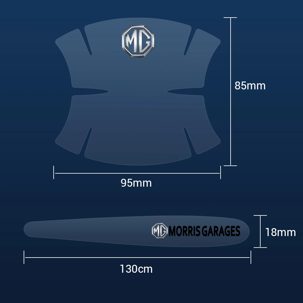 3D Styling Transparante Auto Deurklink Kom Krassen Protector Decal Voor Morris MG HS EHS Phev ZS MG3 MG5 MG6 MG7 GT ZR RX5 ZT